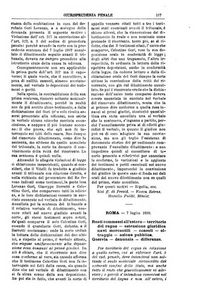 Annali della giurisprudenza italiana raccolta generale delle decisioni delle Corti di cassazione e d'appello in materia civile, criminale, commerciale, di diritto pubblico e amministrativo, e di procedura civile e penale