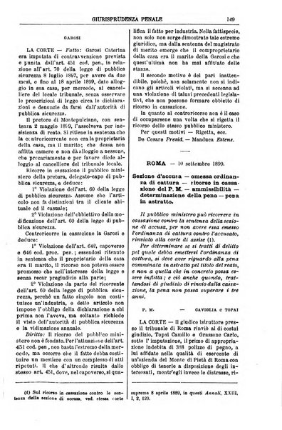 Annali della giurisprudenza italiana raccolta generale delle decisioni delle Corti di cassazione e d'appello in materia civile, criminale, commerciale, di diritto pubblico e amministrativo, e di procedura civile e penale