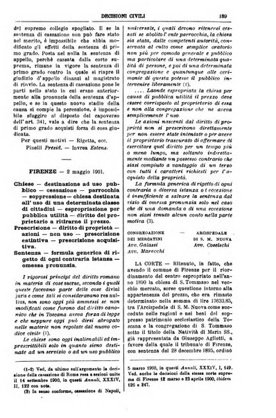 Annali della giurisprudenza italiana raccolta generale delle decisioni delle Corti di cassazione e d'appello in materia civile, criminale, commerciale, di diritto pubblico e amministrativo, e di procedura civile e penale