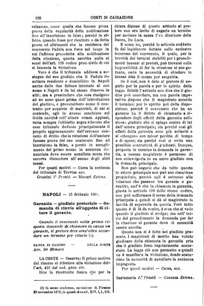 Annali della giurisprudenza italiana raccolta generale delle decisioni delle Corti di cassazione e d'appello in materia civile, criminale, commerciale, di diritto pubblico e amministrativo, e di procedura civile e penale