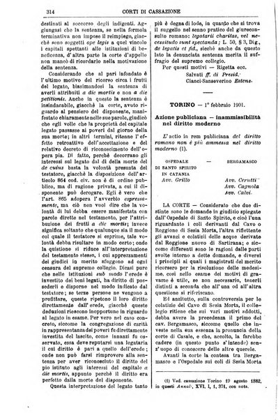 Annali della giurisprudenza italiana raccolta generale delle decisioni delle Corti di cassazione e d'appello in materia civile, criminale, commerciale, di diritto pubblico e amministrativo, e di procedura civile e penale