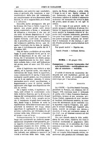 Annali della giurisprudenza italiana raccolta generale delle decisioni delle Corti di cassazione e d'appello in materia civile, criminale, commerciale, di diritto pubblico e amministrativo, e di procedura civile e penale