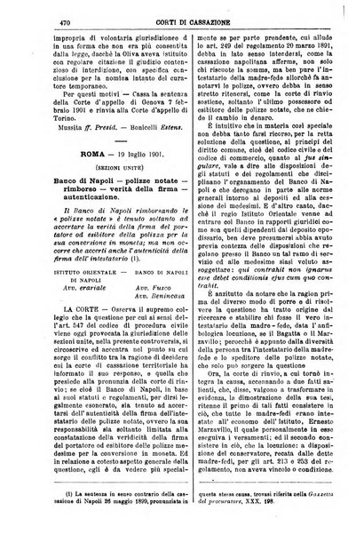 Annali della giurisprudenza italiana raccolta generale delle decisioni delle Corti di cassazione e d'appello in materia civile, criminale, commerciale, di diritto pubblico e amministrativo, e di procedura civile e penale