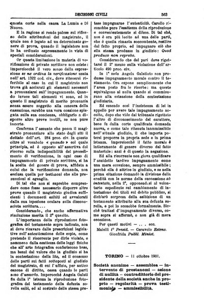 Annali della giurisprudenza italiana raccolta generale delle decisioni delle Corti di cassazione e d'appello in materia civile, criminale, commerciale, di diritto pubblico e amministrativo, e di procedura civile e penale