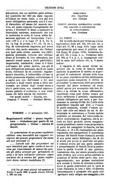 Annali della giurisprudenza italiana raccolta generale delle decisioni delle Corti di cassazione e d'appello in materia civile, criminale, commerciale, di diritto pubblico e amministrativo, e di procedura civile e penale