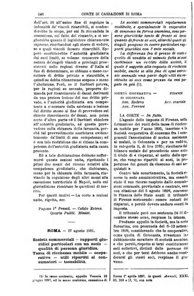 Annali della giurisprudenza italiana raccolta generale delle decisioni delle Corti di cassazione e d'appello in materia civile, criminale, commerciale, di diritto pubblico e amministrativo, e di procedura civile e penale