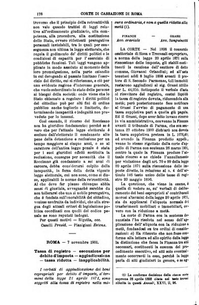 Annali della giurisprudenza italiana raccolta generale delle decisioni delle Corti di cassazione e d'appello in materia civile, criminale, commerciale, di diritto pubblico e amministrativo, e di procedura civile e penale