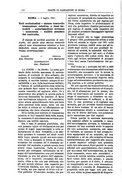 Annali della giurisprudenza italiana raccolta generale delle decisioni delle Corti di cassazione e d'appello in materia civile, criminale, commerciale, di diritto pubblico e amministrativo, e di procedura civile e penale