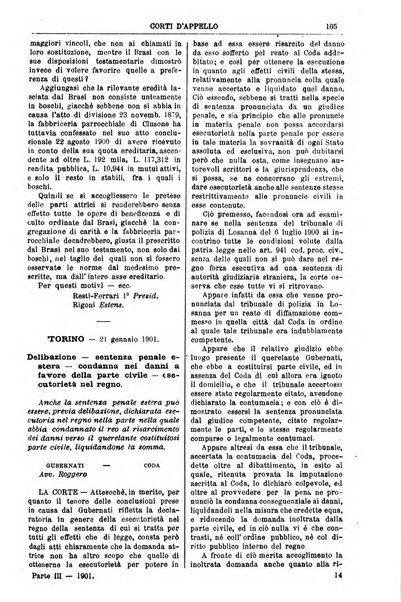 Annali della giurisprudenza italiana raccolta generale delle decisioni delle Corti di cassazione e d'appello in materia civile, criminale, commerciale, di diritto pubblico e amministrativo, e di procedura civile e penale