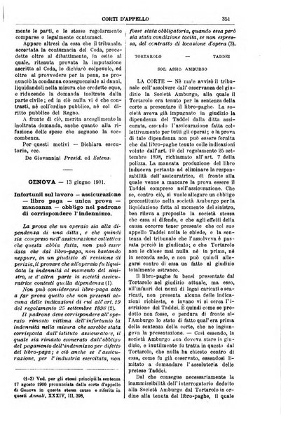 Annali della giurisprudenza italiana raccolta generale delle decisioni delle Corti di cassazione e d'appello in materia civile, criminale, commerciale, di diritto pubblico e amministrativo, e di procedura civile e penale