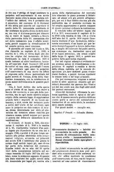 Annali della giurisprudenza italiana raccolta generale delle decisioni delle Corti di cassazione e d'appello in materia civile, criminale, commerciale, di diritto pubblico e amministrativo, e di procedura civile e penale