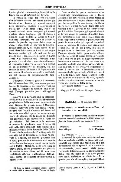 Annali della giurisprudenza italiana raccolta generale delle decisioni delle Corti di cassazione e d'appello in materia civile, criminale, commerciale, di diritto pubblico e amministrativo, e di procedura civile e penale