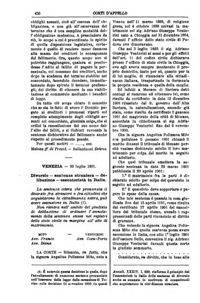 Annali della giurisprudenza italiana raccolta generale delle decisioni delle Corti di cassazione e d'appello in materia civile, criminale, commerciale, di diritto pubblico e amministrativo, e di procedura civile e penale