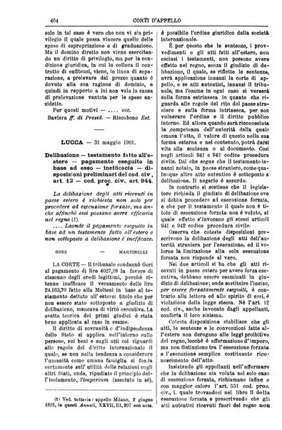 Annali della giurisprudenza italiana raccolta generale delle decisioni delle Corti di cassazione e d'appello in materia civile, criminale, commerciale, di diritto pubblico e amministrativo, e di procedura civile e penale