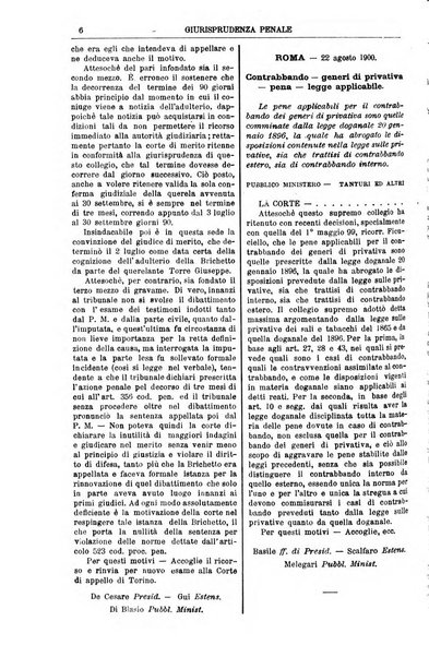 Annali della giurisprudenza italiana raccolta generale delle decisioni delle Corti di cassazione e d'appello in materia civile, criminale, commerciale, di diritto pubblico e amministrativo, e di procedura civile e penale