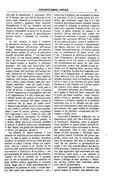 Annali della giurisprudenza italiana raccolta generale delle decisioni delle Corti di cassazione e d'appello in materia civile, criminale, commerciale, di diritto pubblico e amministrativo, e di procedura civile e penale