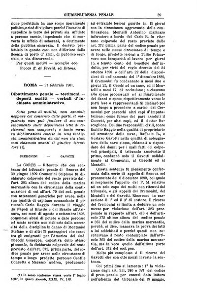 Annali della giurisprudenza italiana raccolta generale delle decisioni delle Corti di cassazione e d'appello in materia civile, criminale, commerciale, di diritto pubblico e amministrativo, e di procedura civile e penale