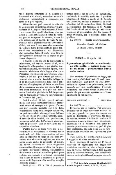 Annali della giurisprudenza italiana raccolta generale delle decisioni delle Corti di cassazione e d'appello in materia civile, criminale, commerciale, di diritto pubblico e amministrativo, e di procedura civile e penale