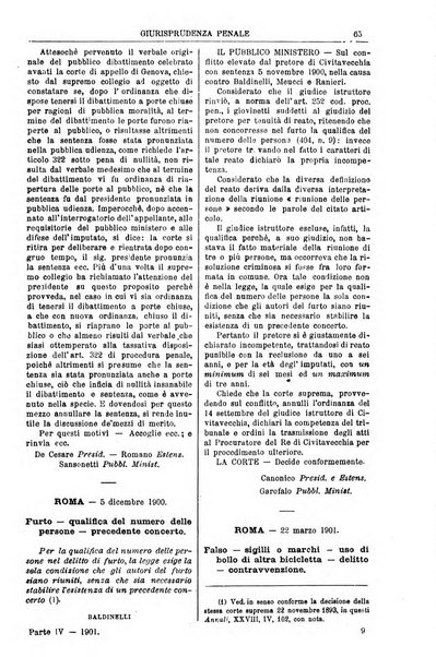 Annali della giurisprudenza italiana raccolta generale delle decisioni delle Corti di cassazione e d'appello in materia civile, criminale, commerciale, di diritto pubblico e amministrativo, e di procedura civile e penale