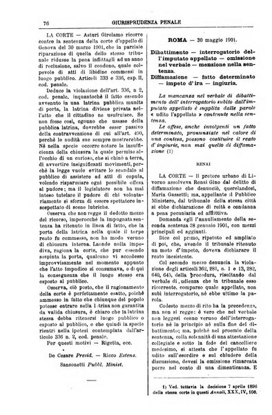 Annali della giurisprudenza italiana raccolta generale delle decisioni delle Corti di cassazione e d'appello in materia civile, criminale, commerciale, di diritto pubblico e amministrativo, e di procedura civile e penale