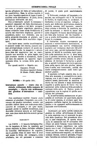 Annali della giurisprudenza italiana raccolta generale delle decisioni delle Corti di cassazione e d'appello in materia civile, criminale, commerciale, di diritto pubblico e amministrativo, e di procedura civile e penale