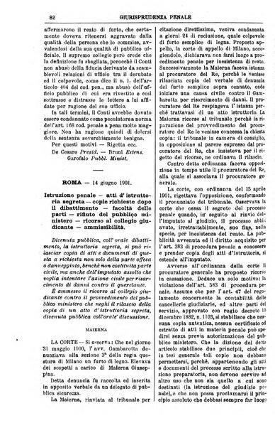 Annali della giurisprudenza italiana raccolta generale delle decisioni delle Corti di cassazione e d'appello in materia civile, criminale, commerciale, di diritto pubblico e amministrativo, e di procedura civile e penale