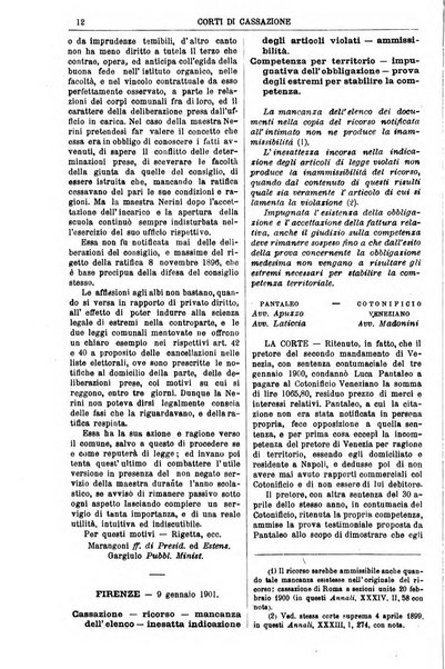 Annali della giurisprudenza italiana raccolta generale delle decisioni delle Corti di cassazione e d'appello in materia civile, criminale, commerciale, di diritto pubblico e amministrativo, e di procedura civile e penale