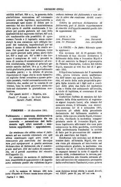 Annali della giurisprudenza italiana raccolta generale delle decisioni delle Corti di cassazione e d'appello in materia civile, criminale, commerciale, di diritto pubblico e amministrativo, e di procedura civile e penale