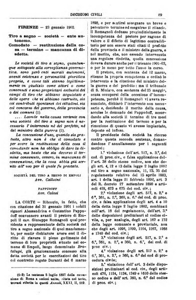 Annali della giurisprudenza italiana raccolta generale delle decisioni delle Corti di cassazione e d'appello in materia civile, criminale, commerciale, di diritto pubblico e amministrativo, e di procedura civile e penale