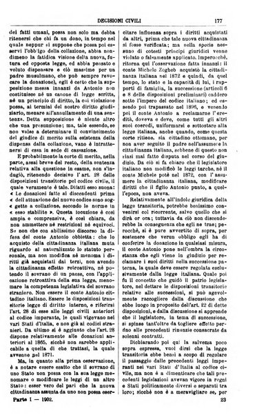 Annali della giurisprudenza italiana raccolta generale delle decisioni delle Corti di cassazione e d'appello in materia civile, criminale, commerciale, di diritto pubblico e amministrativo, e di procedura civile e penale