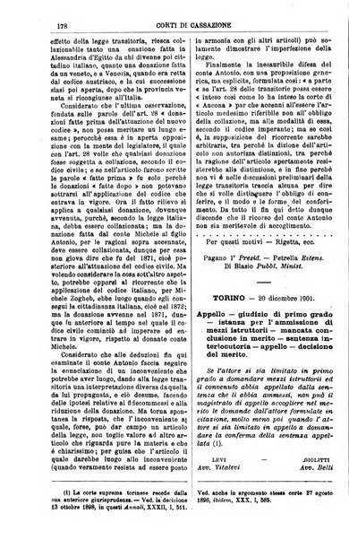 Annali della giurisprudenza italiana raccolta generale delle decisioni delle Corti di cassazione e d'appello in materia civile, criminale, commerciale, di diritto pubblico e amministrativo, e di procedura civile e penale