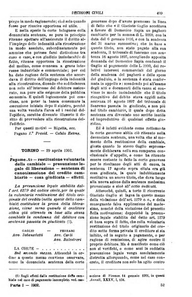 Annali della giurisprudenza italiana raccolta generale delle decisioni delle Corti di cassazione e d'appello in materia civile, criminale, commerciale, di diritto pubblico e amministrativo, e di procedura civile e penale