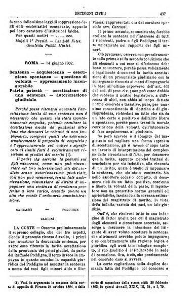 Annali della giurisprudenza italiana raccolta generale delle decisioni delle Corti di cassazione e d'appello in materia civile, criminale, commerciale, di diritto pubblico e amministrativo, e di procedura civile e penale