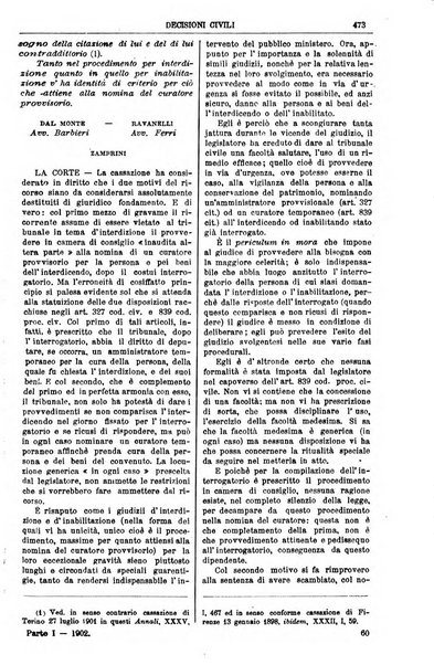 Annali della giurisprudenza italiana raccolta generale delle decisioni delle Corti di cassazione e d'appello in materia civile, criminale, commerciale, di diritto pubblico e amministrativo, e di procedura civile e penale