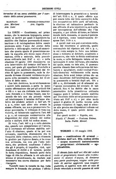 Annali della giurisprudenza italiana raccolta generale delle decisioni delle Corti di cassazione e d'appello in materia civile, criminale, commerciale, di diritto pubblico e amministrativo, e di procedura civile e penale