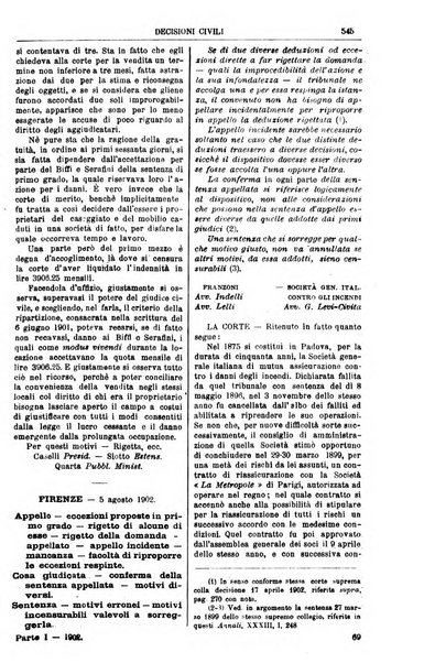 Annali della giurisprudenza italiana raccolta generale delle decisioni delle Corti di cassazione e d'appello in materia civile, criminale, commerciale, di diritto pubblico e amministrativo, e di procedura civile e penale