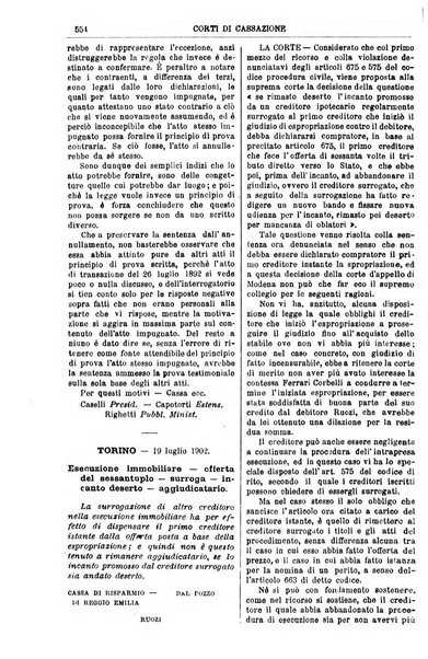 Annali della giurisprudenza italiana raccolta generale delle decisioni delle Corti di cassazione e d'appello in materia civile, criminale, commerciale, di diritto pubblico e amministrativo, e di procedura civile e penale