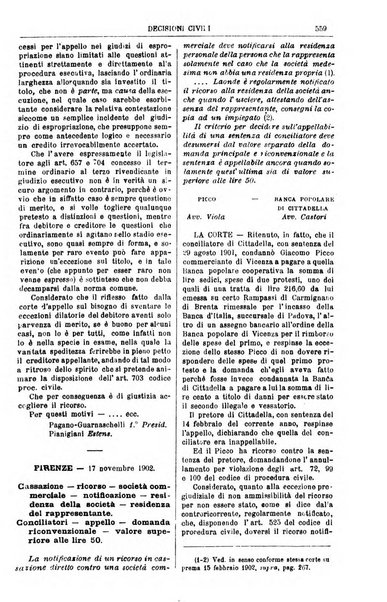 Annali della giurisprudenza italiana raccolta generale delle decisioni delle Corti di cassazione e d'appello in materia civile, criminale, commerciale, di diritto pubblico e amministrativo, e di procedura civile e penale