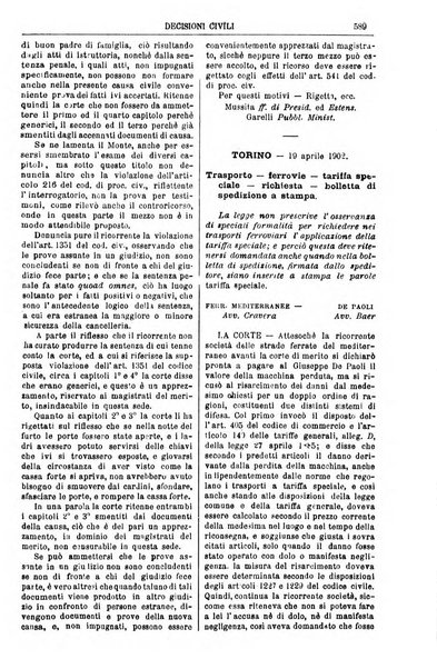 Annali della giurisprudenza italiana raccolta generale delle decisioni delle Corti di cassazione e d'appello in materia civile, criminale, commerciale, di diritto pubblico e amministrativo, e di procedura civile e penale