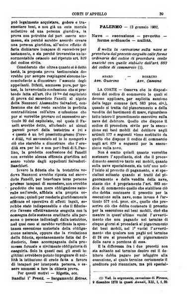 Annali della giurisprudenza italiana raccolta generale delle decisioni delle Corti di cassazione e d'appello in materia civile, criminale, commerciale, di diritto pubblico e amministrativo, e di procedura civile e penale