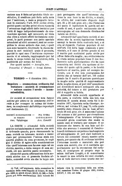 Annali della giurisprudenza italiana raccolta generale delle decisioni delle Corti di cassazione e d'appello in materia civile, criminale, commerciale, di diritto pubblico e amministrativo, e di procedura civile e penale