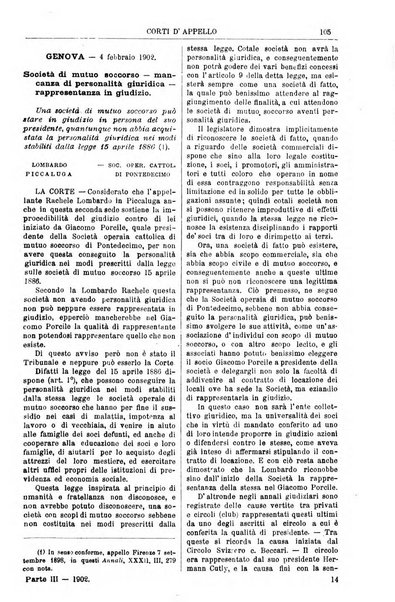 Annali della giurisprudenza italiana raccolta generale delle decisioni delle Corti di cassazione e d'appello in materia civile, criminale, commerciale, di diritto pubblico e amministrativo, e di procedura civile e penale