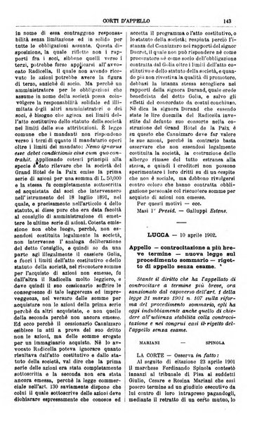 Annali della giurisprudenza italiana raccolta generale delle decisioni delle Corti di cassazione e d'appello in materia civile, criminale, commerciale, di diritto pubblico e amministrativo, e di procedura civile e penale