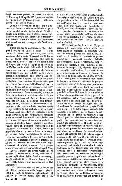 Annali della giurisprudenza italiana raccolta generale delle decisioni delle Corti di cassazione e d'appello in materia civile, criminale, commerciale, di diritto pubblico e amministrativo, e di procedura civile e penale