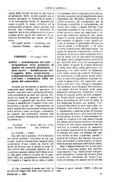 Annali della giurisprudenza italiana raccolta generale delle decisioni delle Corti di cassazione e d'appello in materia civile, criminale, commerciale, di diritto pubblico e amministrativo, e di procedura civile e penale