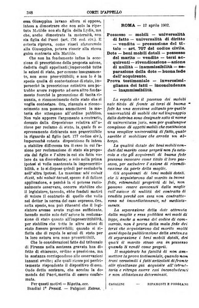 Annali della giurisprudenza italiana raccolta generale delle decisioni delle Corti di cassazione e d'appello in materia civile, criminale, commerciale, di diritto pubblico e amministrativo, e di procedura civile e penale