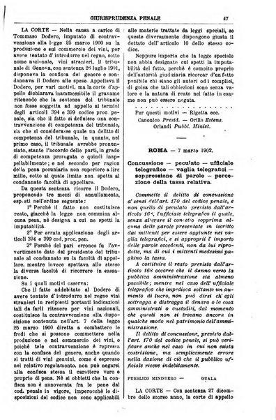 Annali della giurisprudenza italiana raccolta generale delle decisioni delle Corti di cassazione e d'appello in materia civile, criminale, commerciale, di diritto pubblico e amministrativo, e di procedura civile e penale