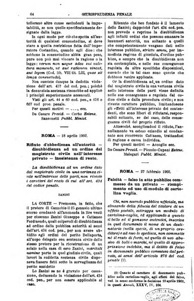 Annali della giurisprudenza italiana raccolta generale delle decisioni delle Corti di cassazione e d'appello in materia civile, criminale, commerciale, di diritto pubblico e amministrativo, e di procedura civile e penale