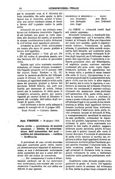 Annali della giurisprudenza italiana raccolta generale delle decisioni delle Corti di cassazione e d'appello in materia civile, criminale, commerciale, di diritto pubblico e amministrativo, e di procedura civile e penale