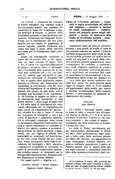 Annali della giurisprudenza italiana raccolta generale delle decisioni delle Corti di cassazione e d'appello in materia civile, criminale, commerciale, di diritto pubblico e amministrativo, e di procedura civile e penale